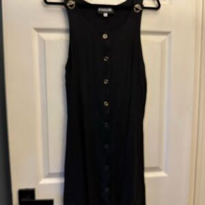 Black Button-Down Dress